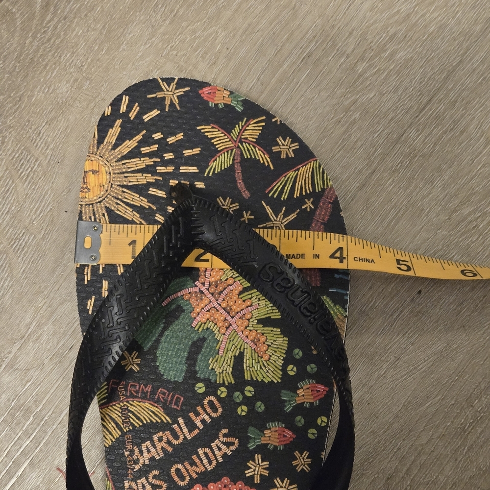 Havaianas X Farm Rio Tropical Dia De Sol Sandals Flip Flops - Picture 10 of 10